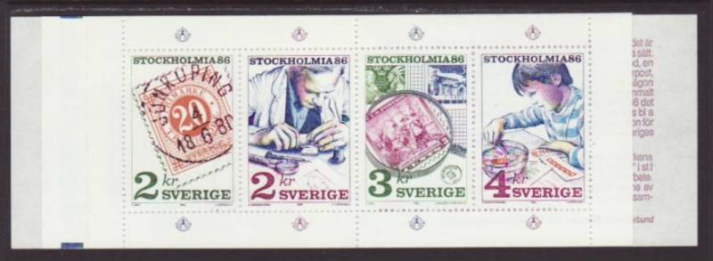 Sweden Stamp on Stamp 1588a Booklet MNH VF  