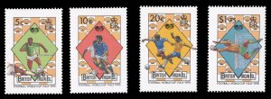 Virgin Islands #651-654 Cat$12.55, 1989 World Cup, complete set, never hinged