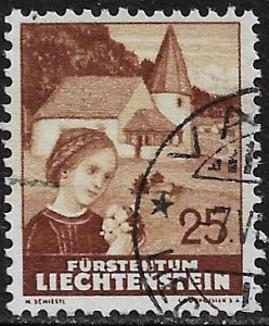 Liechtenstein #141 Used Stamp - Chapel at Steg