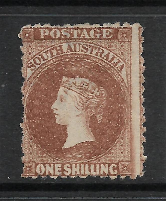 SOUTH AUSTRALIA 1867-70  1/- CHESTNUT      QV  MH    SG 60