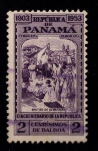 Panama  Scott 389 used 1953 stamp