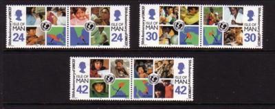 Isle of Man Sc 710-15 1996 UNICEF 50 years stamp set mint NH