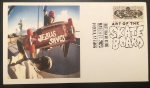 2023 Art Of The Skateboard FDC Cachet Jesus Saves