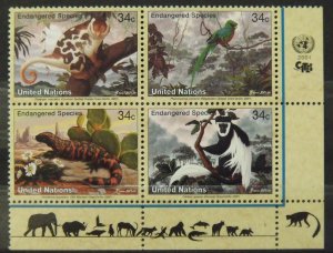 8329   U.N. - New York   MNH # 792a   Endangered Species         CV$ 2.40