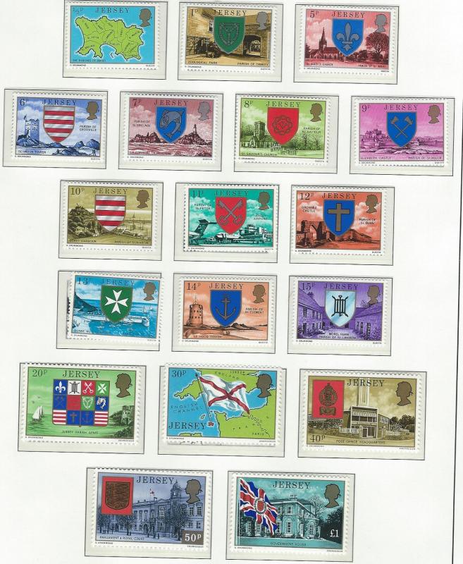 Jersey  mnh sc  137 - 155