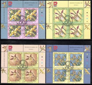 Namibia - 1999 China '99 Orchids Control Block Set Cancelled SG 845-848