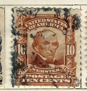 USA; 1902 early Presidential series issue fine used 10c. value