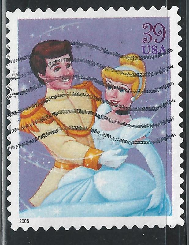 US #4026 29c The Art of Disney Romance - Cinderella & Prince Charming