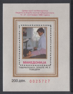 Macedonia RA23 Souvenir Sheet MNH VF