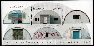 Iceland 2003 - Quonset Hut - Stamp Day MNH  sheet # 1000