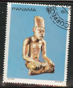 Panama  Scott 495F CTO Art stamp Canceled on Various corners