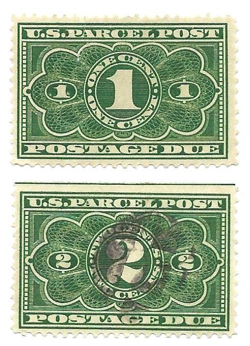 USA 1913 - Unused & Used Pair - Starting @ 1% List Price - Scott #JQ1 - 2