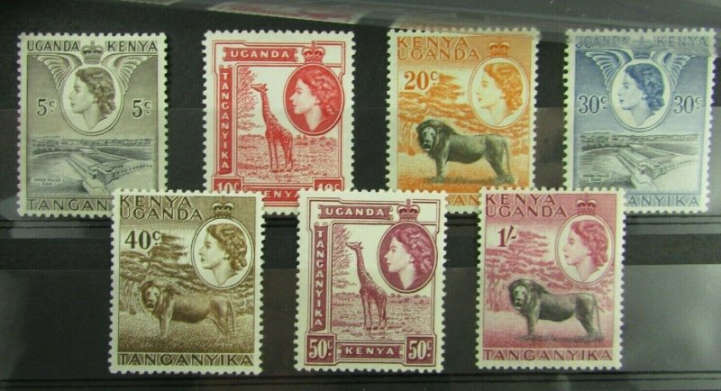 Kenya Uganda Tanganyika  SC #103//112  QEII Pictorials MH stamps