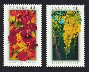 CANADA-THAILAND JOINT ISSUE = ACER/MAPLE/CASSIA = Canada 2003 #2001a Set of 2