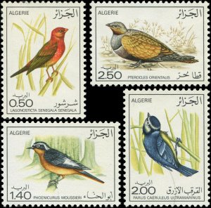 Algeria 1976 Sc 563-566 Birds Finch Shrike Tit Sandgrouse CV $12.75