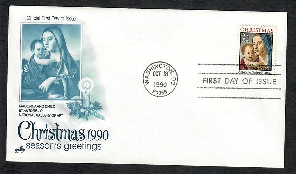 2514 Christmas Unaddressed ArtCraft FDC