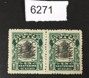 MOMEN: US STAMPS  CANAL ZONE # 22 MINT OG NH PAIR  LOT #K 6271