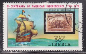 Liberia 708 American Revolution Bicentennial 1975