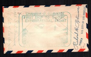 US first flight SS city of Los Angles Blimp cover cat $50.00