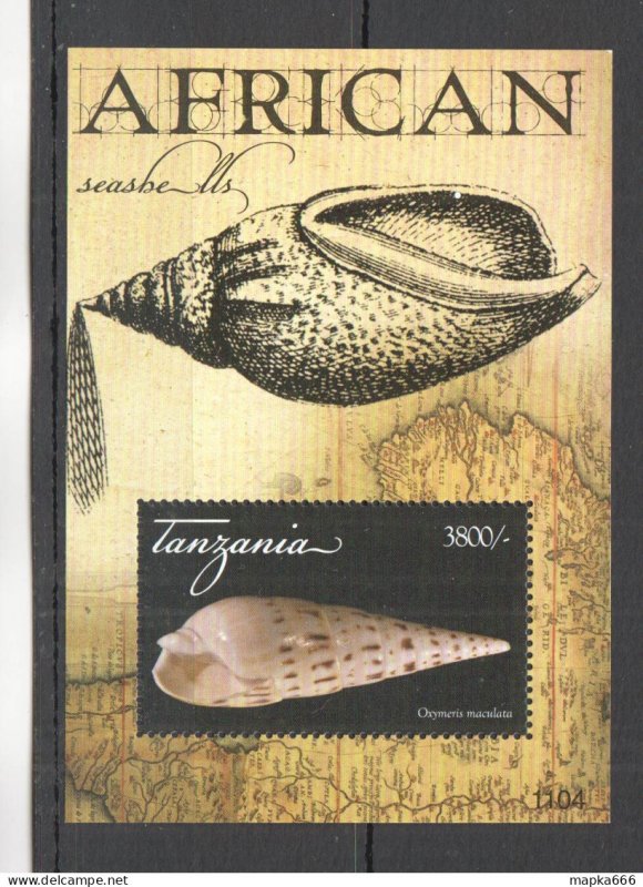 M1235 2011 Tanzania Fauna Fish & Marine Life African Seashells Bl Mnh