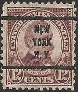 # 693 Used Brown Violet Grover Cleveland