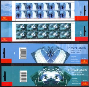 Iceland Sc# 937a-938a MNH set/2 Complete Booklet 2001 Europa