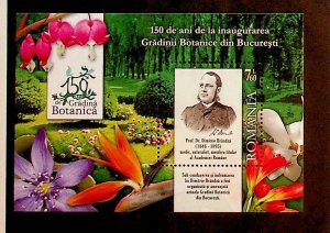 ROMANIA Sc 5196 NH SOUVENIR SHEET OF 2010 - FLOWERS