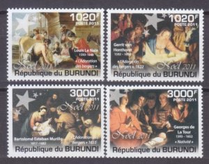 2011 Burundi 2194-2197 Painting / Christmas 9,50 €