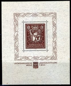 LIECHTENSTEIN SCOTT# 115 MI# BL1 MINT NEVER HINGED AS SHOWN