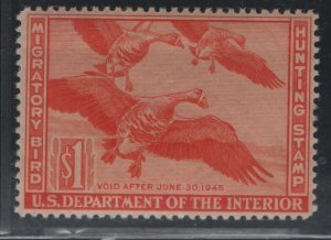 US, RW11, HINGED, 1944, DUCK STAMP