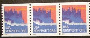 US Stamp #3864 MNH - Sea Coast Coil Strip of 3