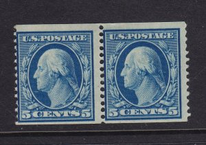 355 Pair F-VF OG previousy hinged with nice color cv $ 525 ! see pic !