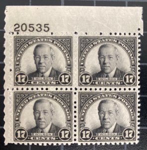 US Stamps-SC# 697 - MNH - Plate Block Of 4 - SCV = $50.00