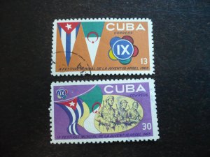 Stamps - Cuba - Scott# 969-970 -Used Set of 2 Stamps