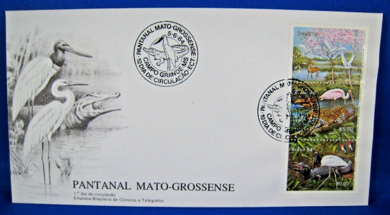 BRAZIL - 1984 FDC -  SCOTT # 1922 - ANIMALS     (c4)