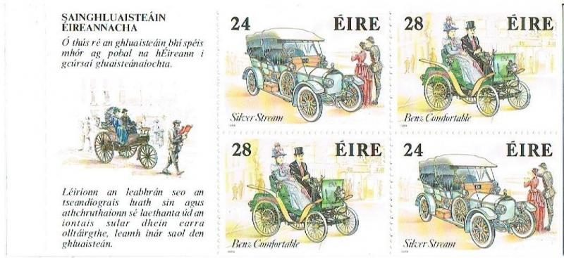 IRELAND 1989 IRISH MOTORING CLASSICS  BOOKLET - SG SB32