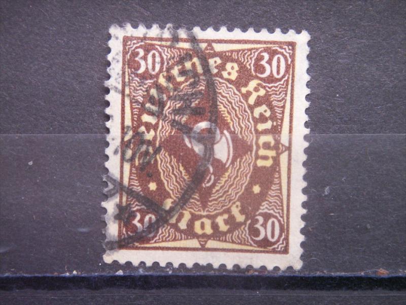 GERMANY, Empire, 1921-22, used 30m, Post Horn Scott 183