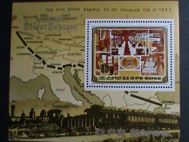 ​KOREA STAMP:1984-SC#2374-THE FIRST ORIENT EXPRESS MNH RARE S/S-VERY FINE