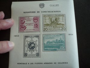 Stamps - Colombia - Scott# 637a, 637b - Mint Never Hinged 2 Souvenir Sheets