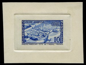 French Colonies, French Morocco #C47P, 1954 Franco-Moroccan Solidarity, 10f t...