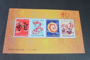 New Zealand 2013 Sc 2444a year of snake MS MNH