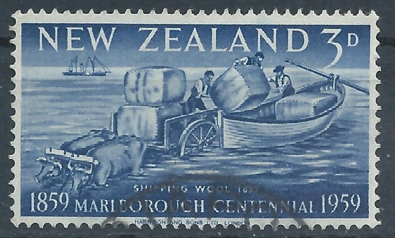 オーストラリア　ニュージーランド　記念 New Zealand 1959 -3d Marlborough Centenary - SG773 used