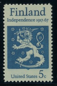 US Stamp #1334 Finland Independence 5c - PSE Cert - GEM 100J - MNH - SMQ $450.00