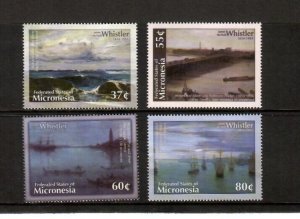 Micronesia 2003 - James Whistler Art - Set of 4 Stamps - Scott #559-62 - MNH