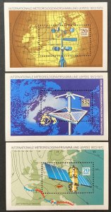 Germany DDR 1972 #1362-4 S/S, Meteorologists, Wholesale Lot of 5, MNH, CV $8