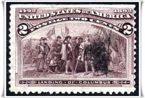 SC#231 2¢ Landing of Columbus (1893) Used