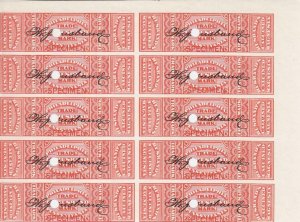 Medicine Tax Stamp, RS140, T.J. Husband, Blk/10, Specimen (18362)