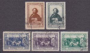 1944 Russia USSR 932-937 used 100 years to the artist I. E. Repin