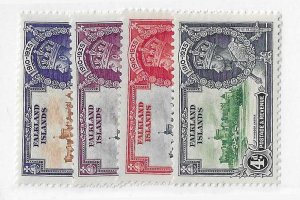 Falkland Islands Sc #77-80 Silver Jubilee set of 4 OG VF