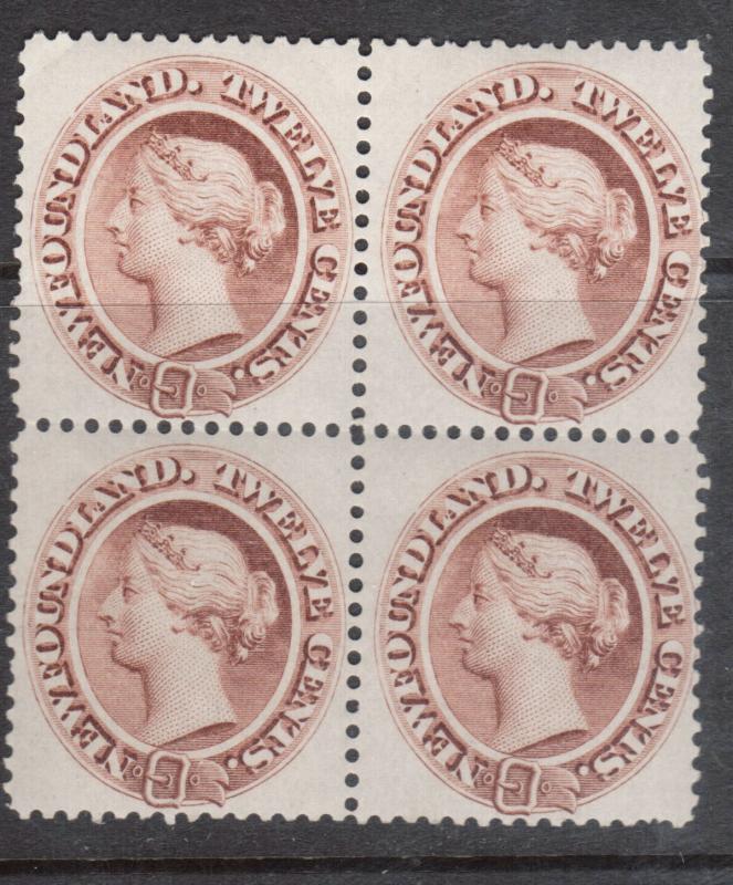 Newfoundland #29 VF/NH Block **With Certificate**